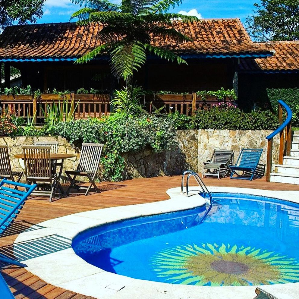 fotos da área da piscina